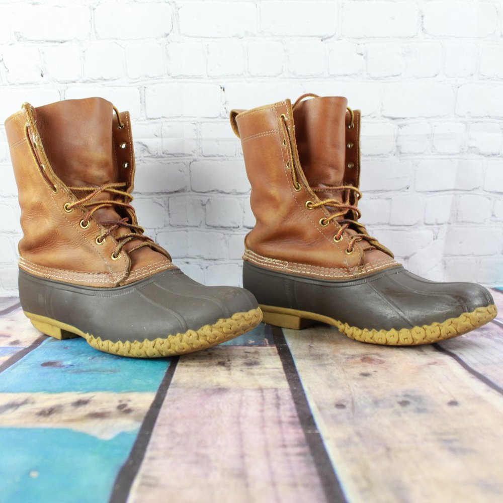 LL BEAN Uninsulated Ankle Duck Bean Boot size 10 - Picture 2 of 11